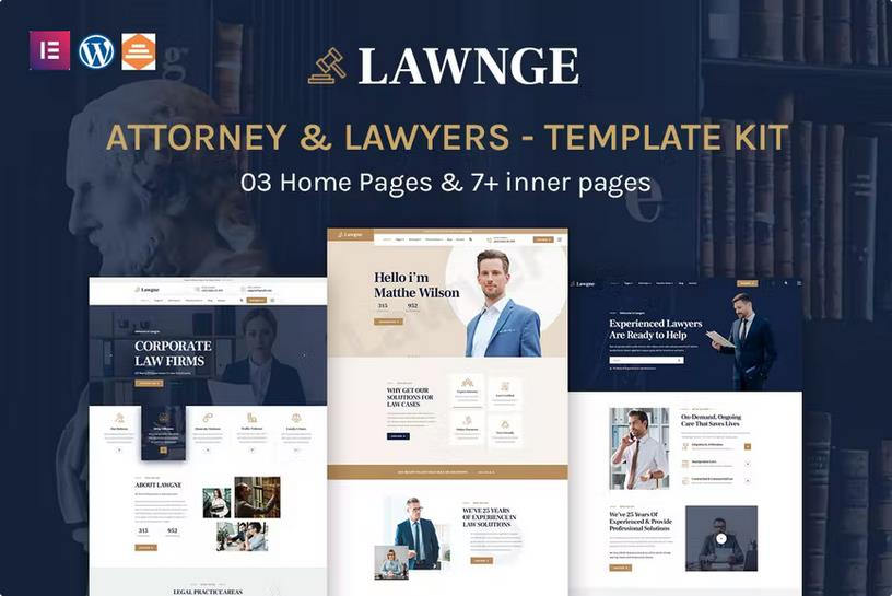 LAWGNE – ATTORNEY & LAWYERS ELEMENTOR TEMPLATE KIT